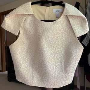 Belle Badgley Mischka elegant zippered crop top 12